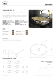GLASS DESIGN ICE OVAL LUX XL LAVABO