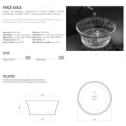 GLASS DESIGN VOLÈ SOLE LAVABO