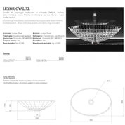 GLASS DESIGN LUXOR OVAL XL LAVABO