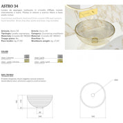 GLASS DESIGN ASTRO 34 LAVABO