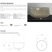 GLASS DESIGN OTTICO MURANO WASHBASIN