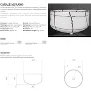 GLASS DESIGN CANALE MURANO LAVABO