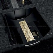 GLASS DESIGN CALLA MURANO BLACK LAVABO