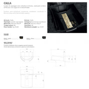 GLASS DESIGN CALLA MURANO BLACK LAVABO