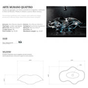 GLASS DESIGN ARTE MURANO QUATTRO LAVABO