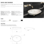 GLASS DESIGN KOOL MAX MARBLE LAVABO