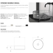 GLASS DESIGN XTREME MARBLE SMALL LAVABO