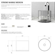 GLASS DESIGN XTREME MARBLE MEDIUM LAVABO