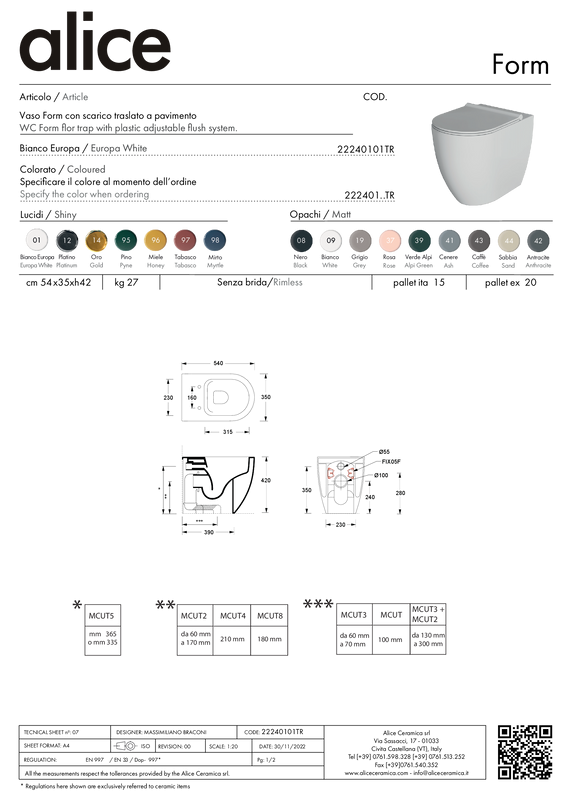 ALICE CERAMICA VASO FORM TRASLATO