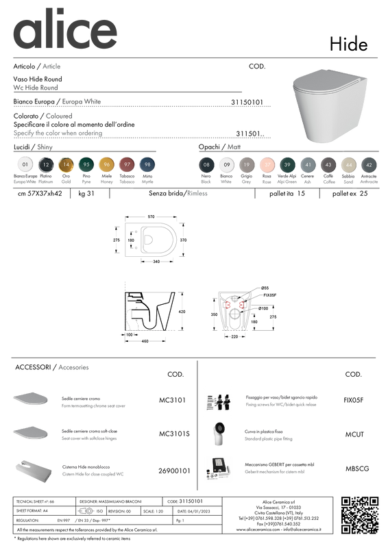 ALICE CERAMICA HIDE ROUND VASE