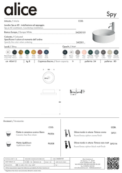 ALICE CERAMICA SPY ROUND 40 BASIN