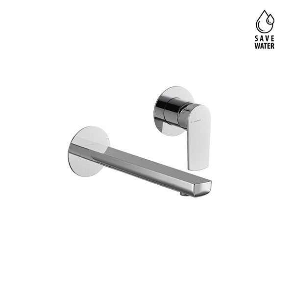 NEWFORM HAKA MIX WALL-MOUNTED BASIN MIXER WITH LONG SPOUT L. 256 mm WITHOUT WASTE
