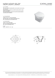 CATALANO NEW LIGHT 50 SET VASO C/COPRIVASO CHIUSURA TRADIZIONALE + BIDET