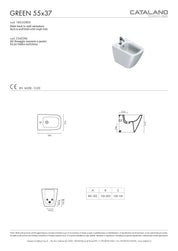 CATALANO GREEN 55 FLOOR-STANDING BIDET