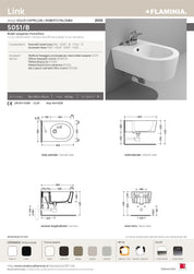 FLAMINIA LINK BIDET SOSPESO