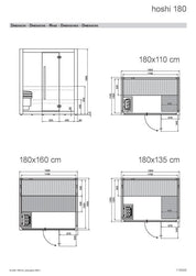GLASS HOSHI SAUNA FINLANDESE 180