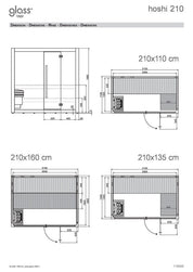 GLASS HOSHI SAUNA FINLANDESE 210