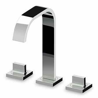 ZUCCHETTI AGUABLU BATTERIA LAVABO A 3 FORI CON SCARICO