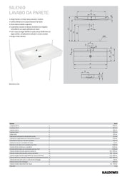 KALDEWEI SILENIO WALL-MOUNTED WASHBASIN