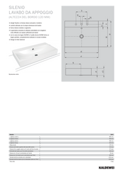 KALDEWEI SILENIO LAVABO DA APPOGGIO 120mm