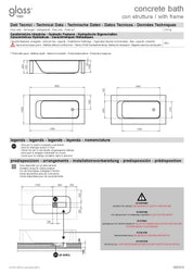 GLASS CONCRETE BATH VASCA