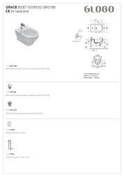 GLOBO GRACE BIDET SOSPESO