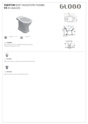 GLOBO PAESTUM BIDET A TERRA