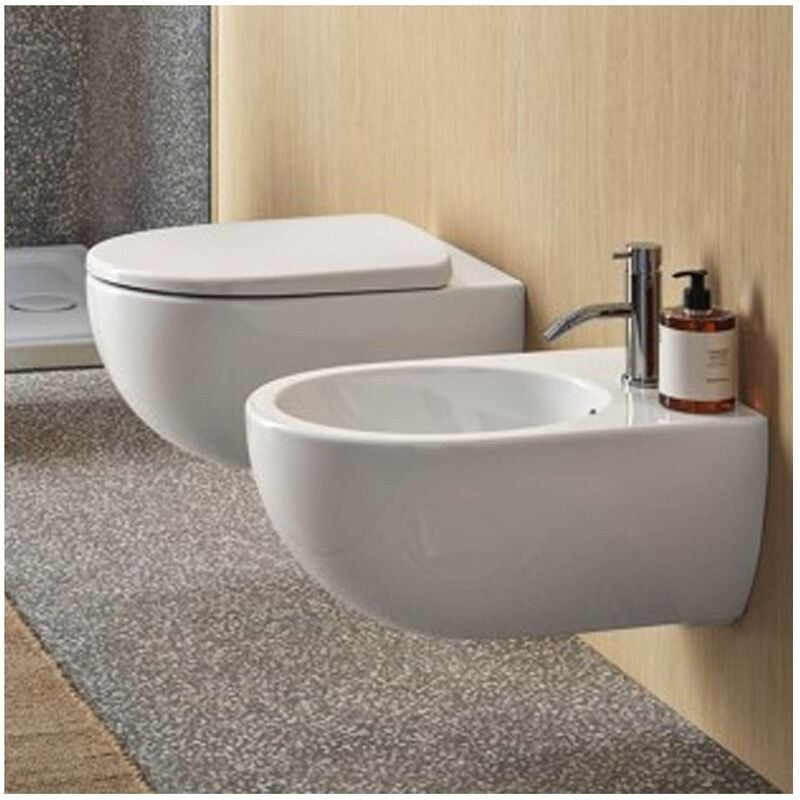 GEBERIT SELNOVA SET VASO SOSPESO C/COPRIWC SOFT-CLOSE + BIDET