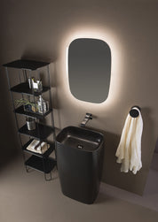 FLAMINIA MONOFLAG LAVABO FREESTANDING A PARETE