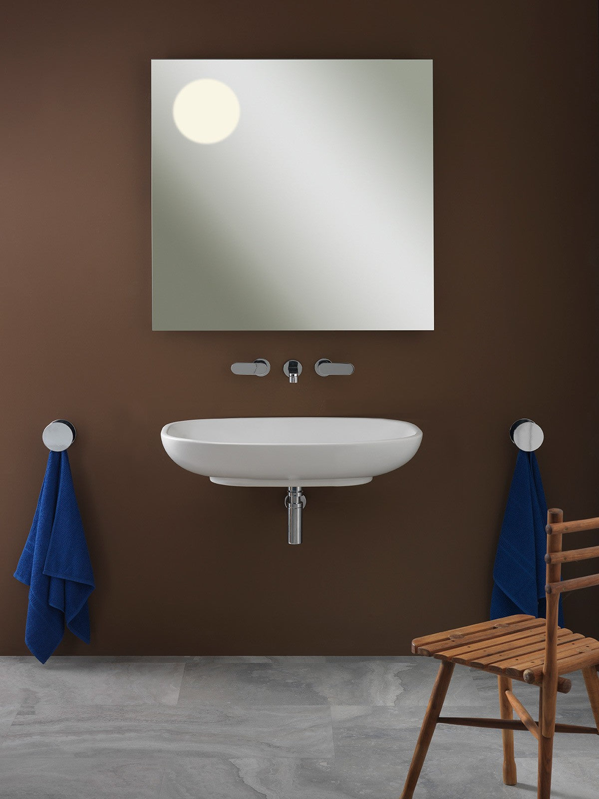 FLAMINIA NUDA 85 LAVABO DA APPOGGIO-SOSPESO