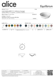 ALICE CERAMICA LAVABO EQUILIBRIUM 42 H17,5