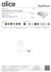 ALICE CERAMICA LAVABO EQUILIBRIUM H20