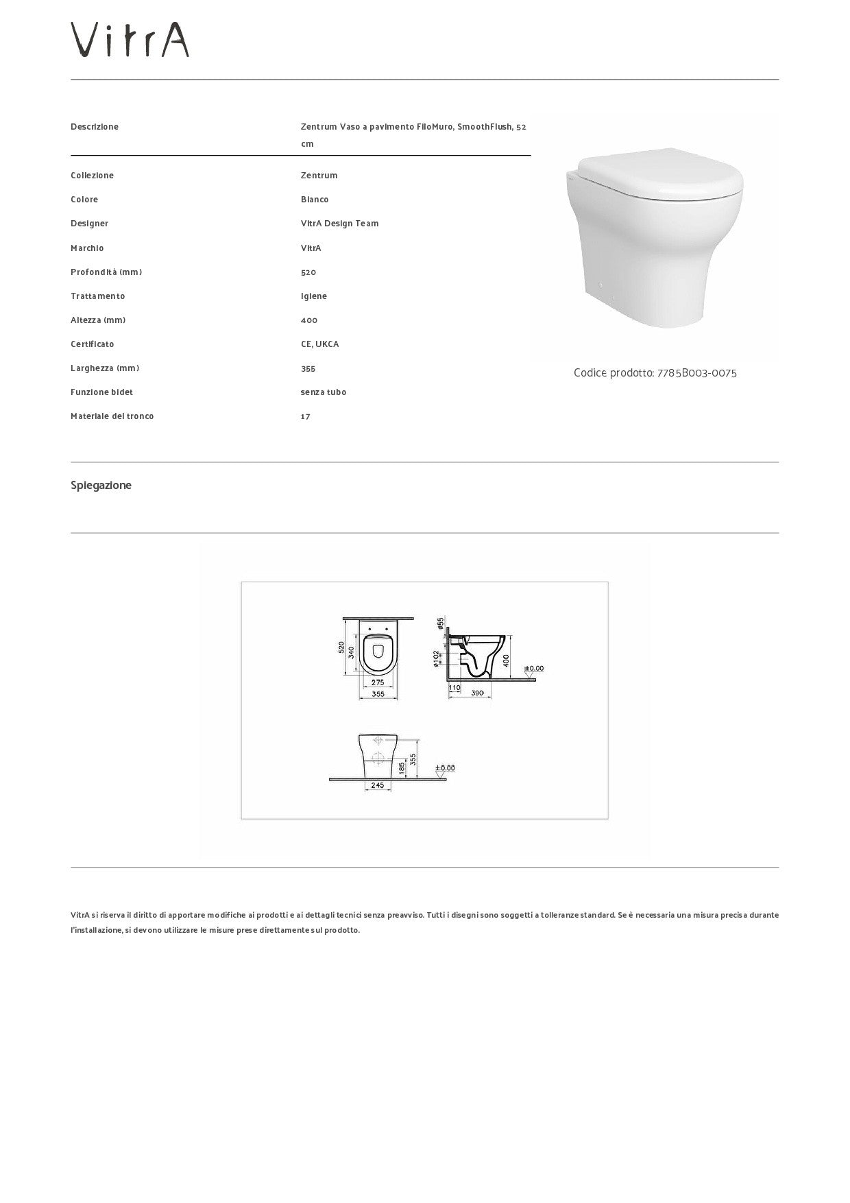 VITRA VASO ZENTRUM