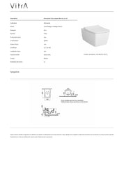VITRA METROPOLE WALL-HUNG TOILET