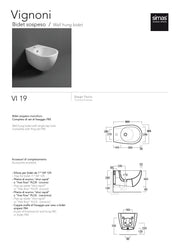 SIMAS BIDET SOSPESO VIGNONI