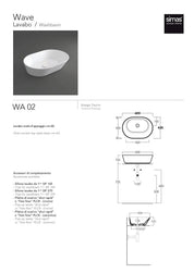 SIMAS WAVE LAVABO 60