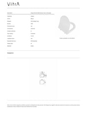 VITRA SEDILE SLIM INTEGRA ROUND PER VASO IN DUROPLAST