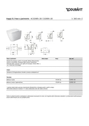 DURAVIT HAPPY D.2 SET VASO A PAVIMENTO C/COPRIWC SOFT-CLOSE + BIDET