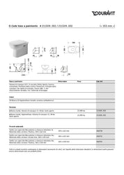 DURAVIT D-CODE SET VASO A PAVIMENTO C/COPRIVASO SOFT-CLOSE + BIDET