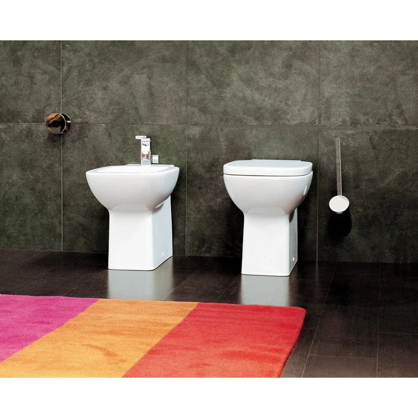 FLAMINIA SPRINT SET VASO A PAVIMENTO C/COPRIVASO CHIUSURA TRADIZIONALE + BIDET