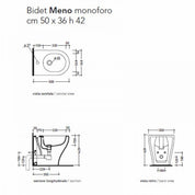 FLAMINIA MENO BIDET A PAVIMENTO
