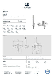 WE ARE IB KUSASI EXTERNAL WALL-MOUNTED BATHROOM EDGE FAUCET