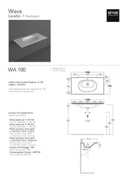SIMAS WAVE LAVABO 100