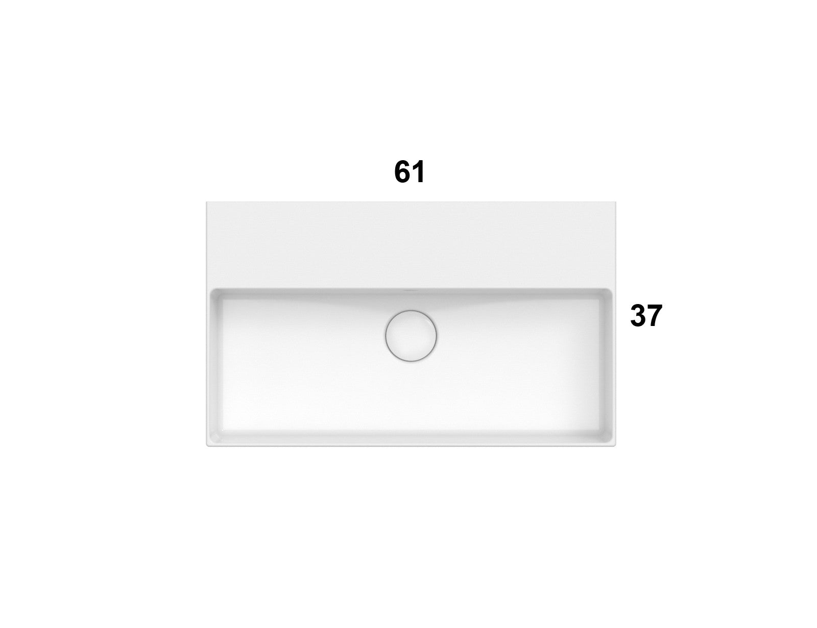 GLOBO T-EDGE 61 LAVABO