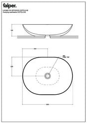 FALPER CIOTOLA 60 LAVABO OVALE