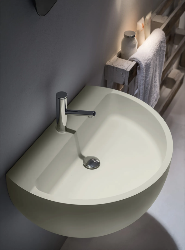 FALPER BOWL LAVABO DA PARETE IN CRISTALPLANT