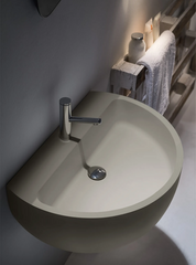 FALPER BOWL LAVABO DA PARETE IN CRISTALPLANT
