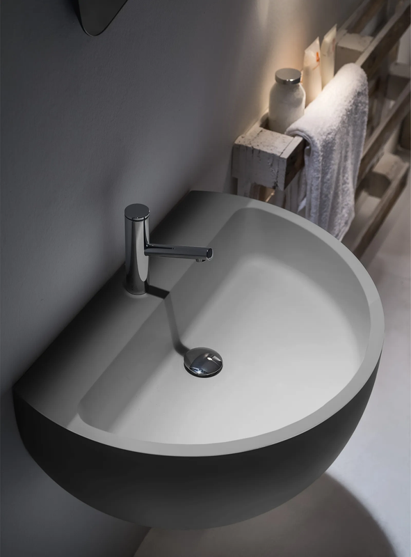 FALPER BOWL LAVABO DA PARETE IN CRISTALPLANT