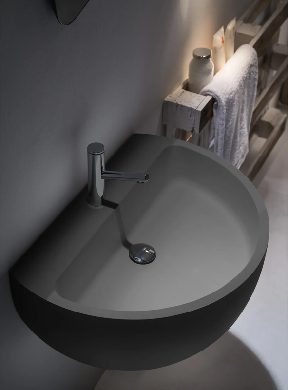 FALPER BOWL LAVABO DA PARETE IN CRISTALPLANT