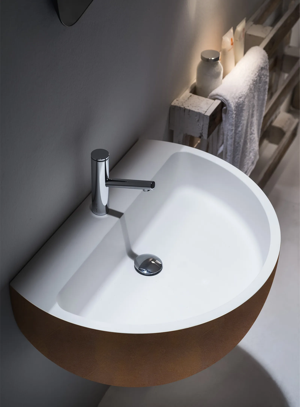FALPER BOWL LAVABO DA PARETE IN CRISTALPLANT